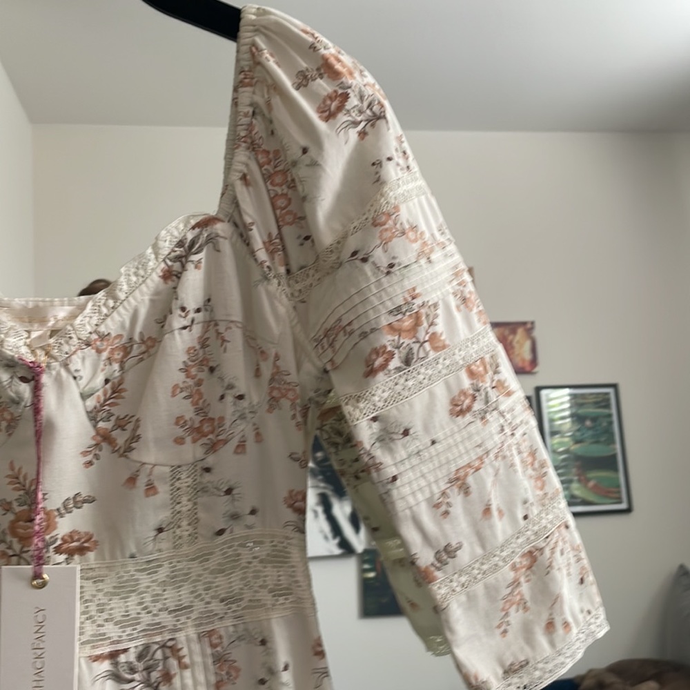 LoveShackFancy Calluna Midi Dress in Amber Dust 2 NWT - Picture 11 of 12